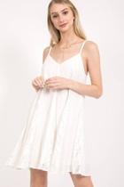  Lace-trim Cotton Dress