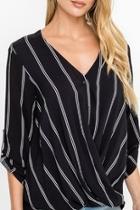  Buttoned Draped Blouse