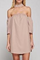  Nude Choker Dress