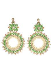  Paloma Green Gold Earrings