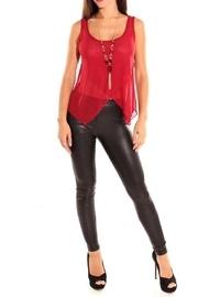  Burgundy Necklace Blouse