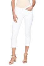  White Capri Jeans
