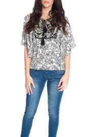  Paisley Poncho Blouse