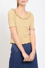  Ruffle Neckline Top