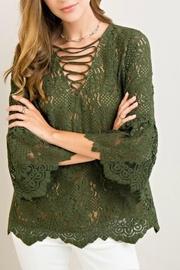  Lace Green Top