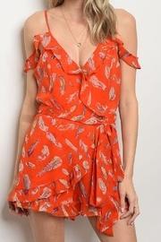  Cold-shoulder Romper