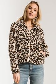  The Leopard Sherpa Crop Jacket