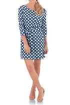  Courtney Navy Clover Dress