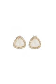  White Pave Studs