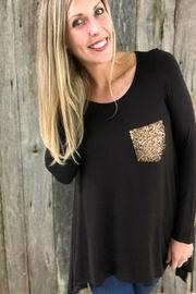  Sequin Pocket Tee