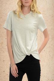 Stripe Knot Top