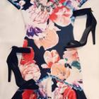  Off The Shoulder Floral Dress