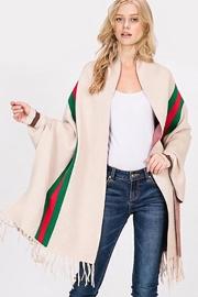  Stripe Sleeve Cape