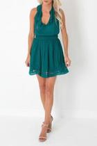  Emerald Halter Dress
