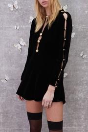 Beatrix Velvet Button Dress
