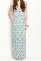 Blue & Yellow Dress