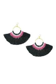  Black Fan Earrings