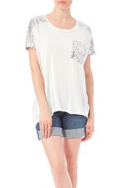  White Tee With Sequins