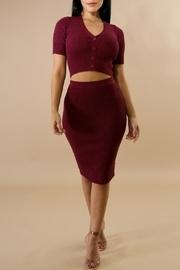  Knit Skirt Set