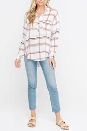  Plaid Blouse, Ivory