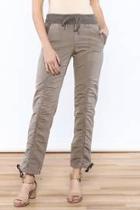  Beige Ruche Pants