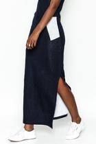  Navy Midi Skirt