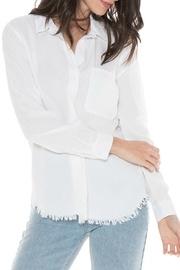 Button Down Frayed Top