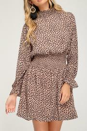  Chiffon Printed Woven Dress