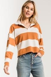  Rugby Striped Collared Shirt