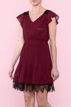  Maroon Evening Dress