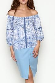  Blue Kaleidoscope Top