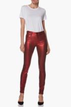  Red Galaxy Coated Skinny Jean