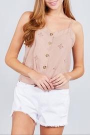  Pink Eyelet Cami