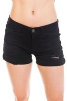  Fold-cuff Denim Shorts