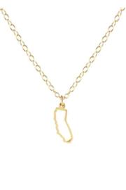  California Outline Charm Necklace