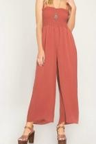  Smocked Brick Jumpsuit