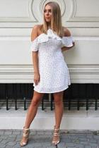  Spotted Ruffle Dress