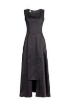  Black Sateen Dress