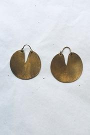  Brass Disc Earring