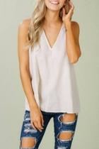  Linen V Tank