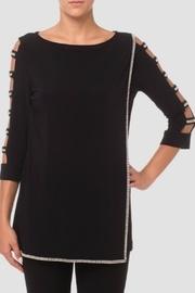  Rhinestone Trim Tunic
