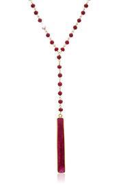  Ruby Lariat Necklace