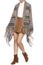  Stripe Fringe Sweater