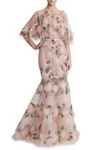  Tulle Gown W/ Capelet