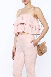 Flower Ruffle Top