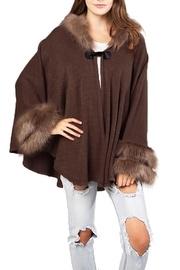  Faux Fur Hooded-cape