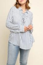  L/s Lace-up Top