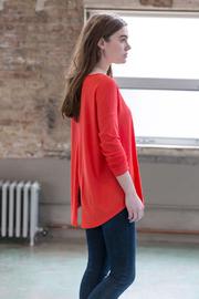  Long Sleeve Slit Back Tee