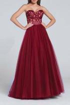  Strapless Tulle Ballgown