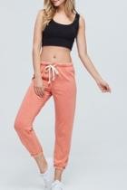  Coral Washed Joggers